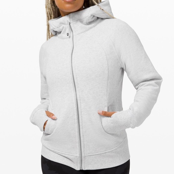 lululemon athletica Tops - Lululemon Scuba Hoodie Light Cotton Fleece - Grey